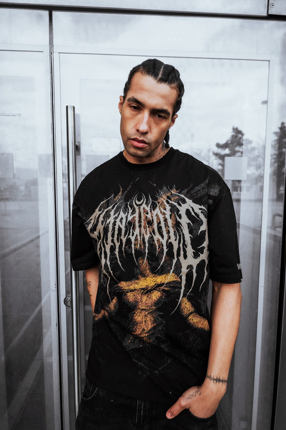 Skinwalker (Black) - Oversized T-Shirt (200GSM)