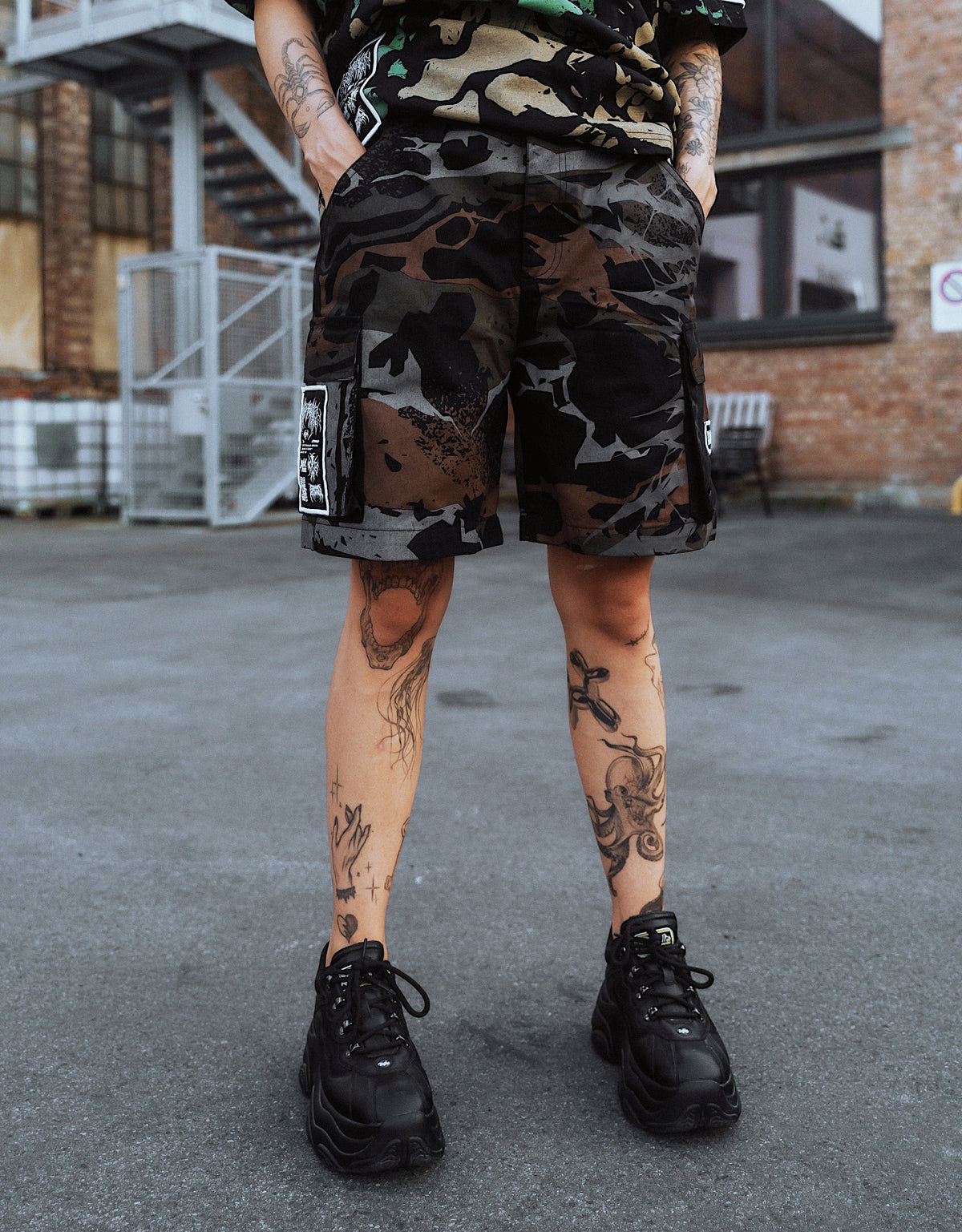 Tactical Skin (Camo) - Cargo Shorts (260GSM)