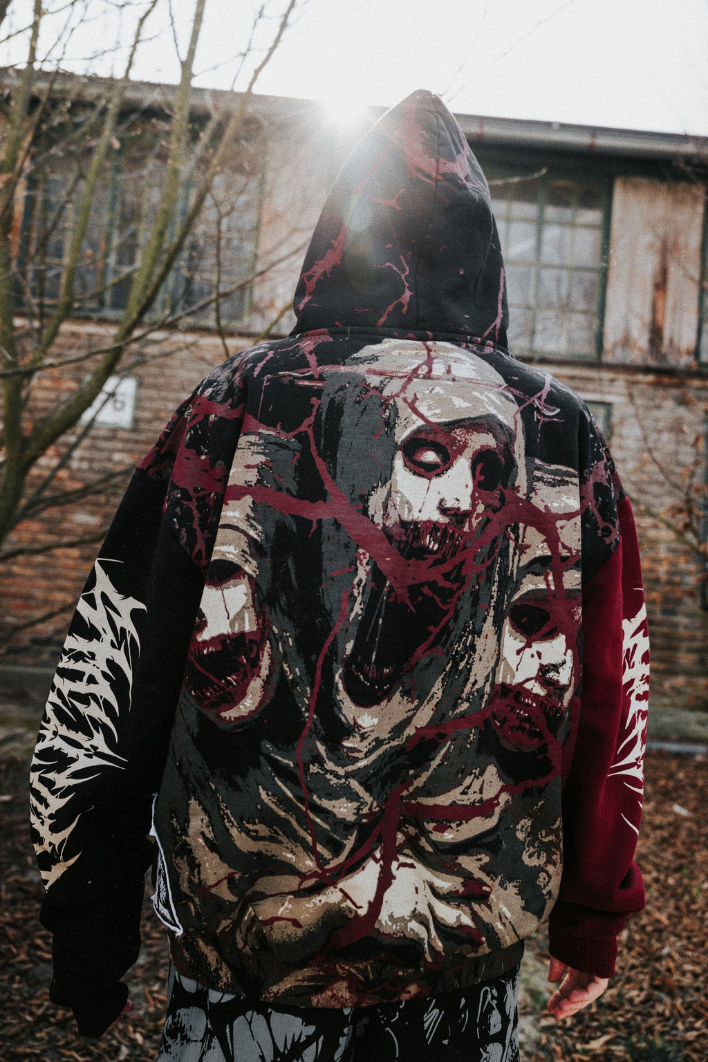 Tears of God (Black) - Heavy Oversized Hoodie (400GSM)