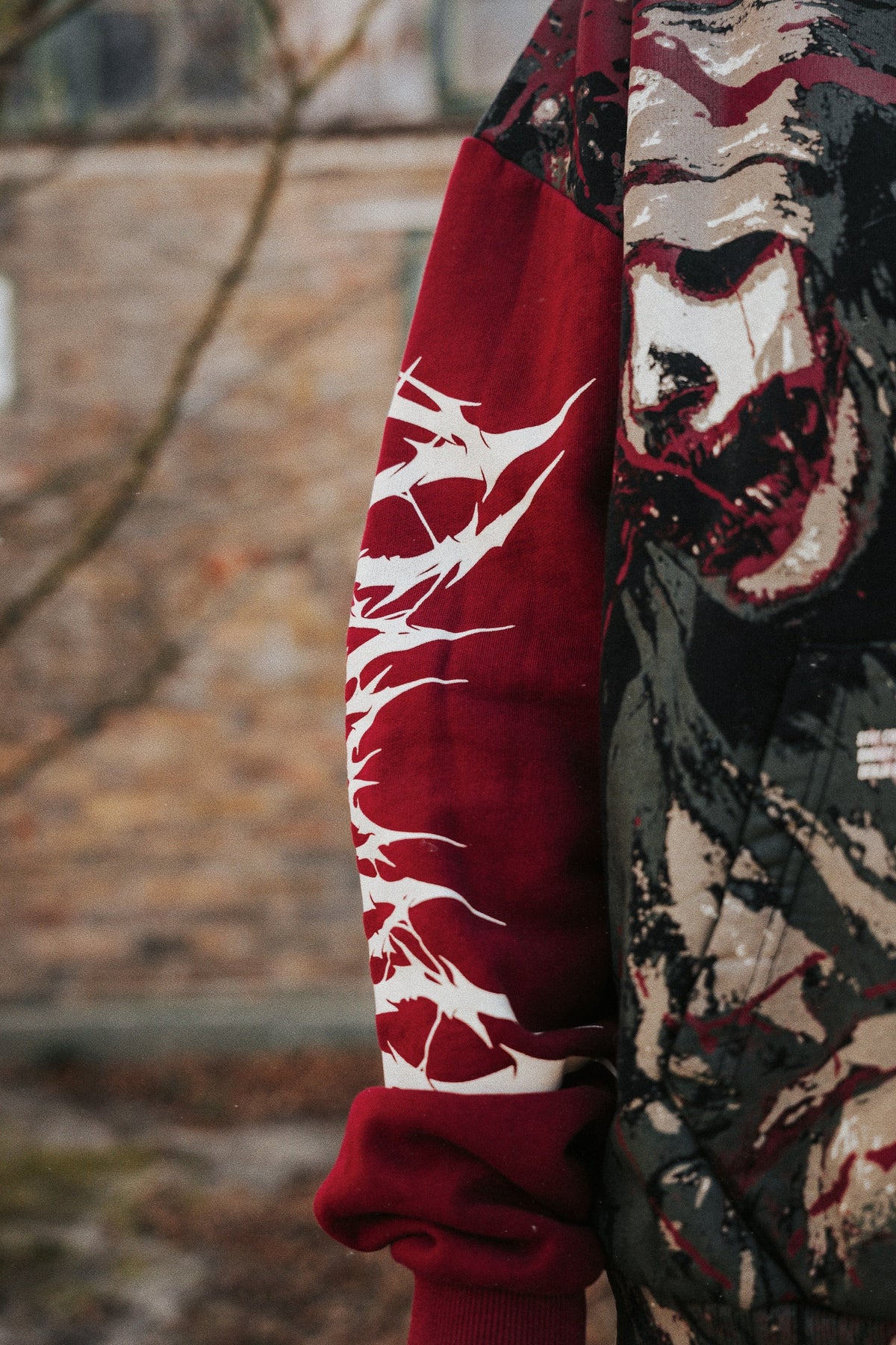 Tears of God (Black) - Heavy Oversized Hoodie (400GSM)