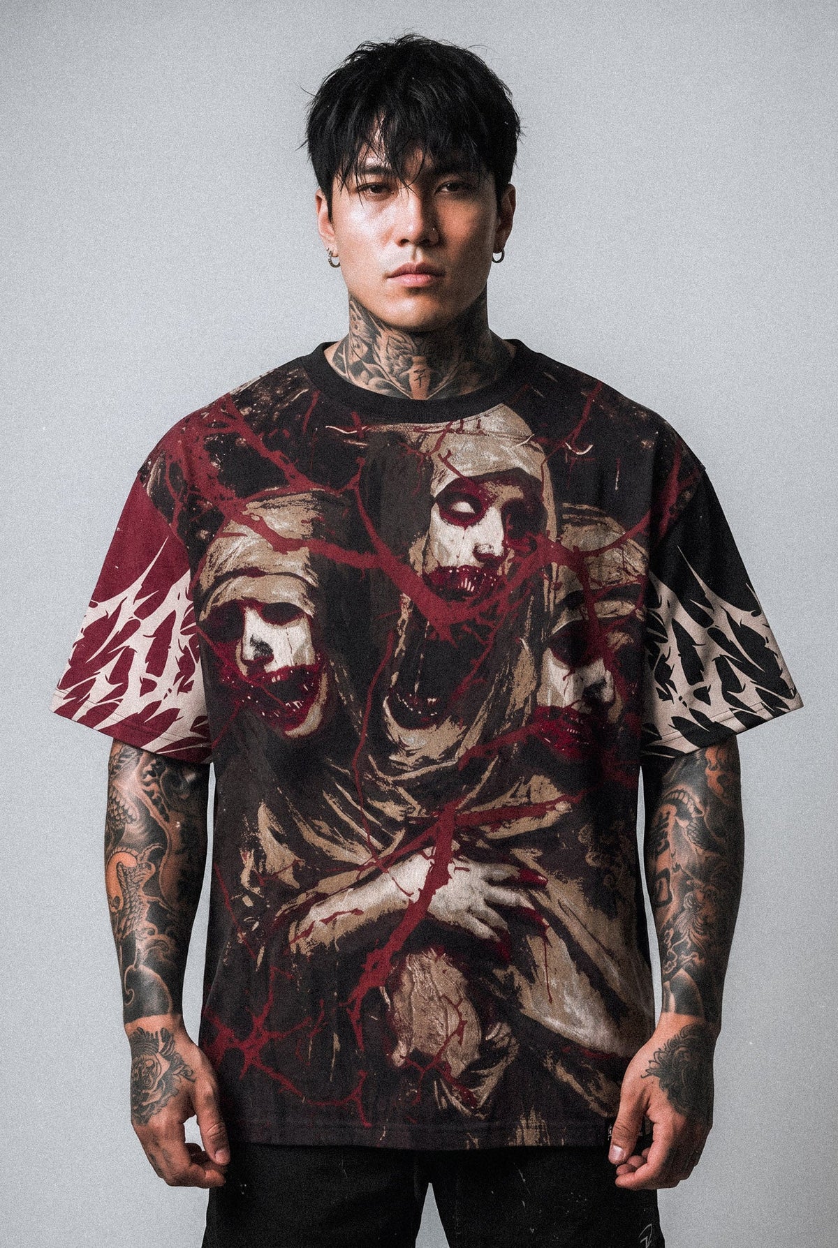 Tears of God (Black) - Oversized T-Shirt (200GSM)