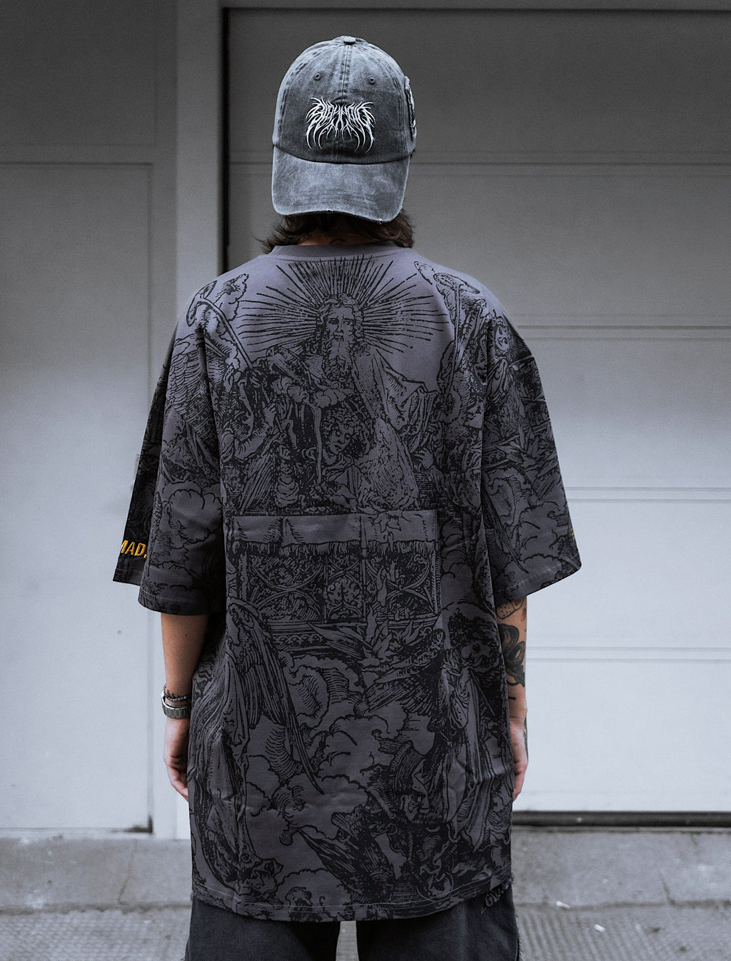 The Blackened Sun (Dark Grey) - Oversized T-Shirt (200GSM)