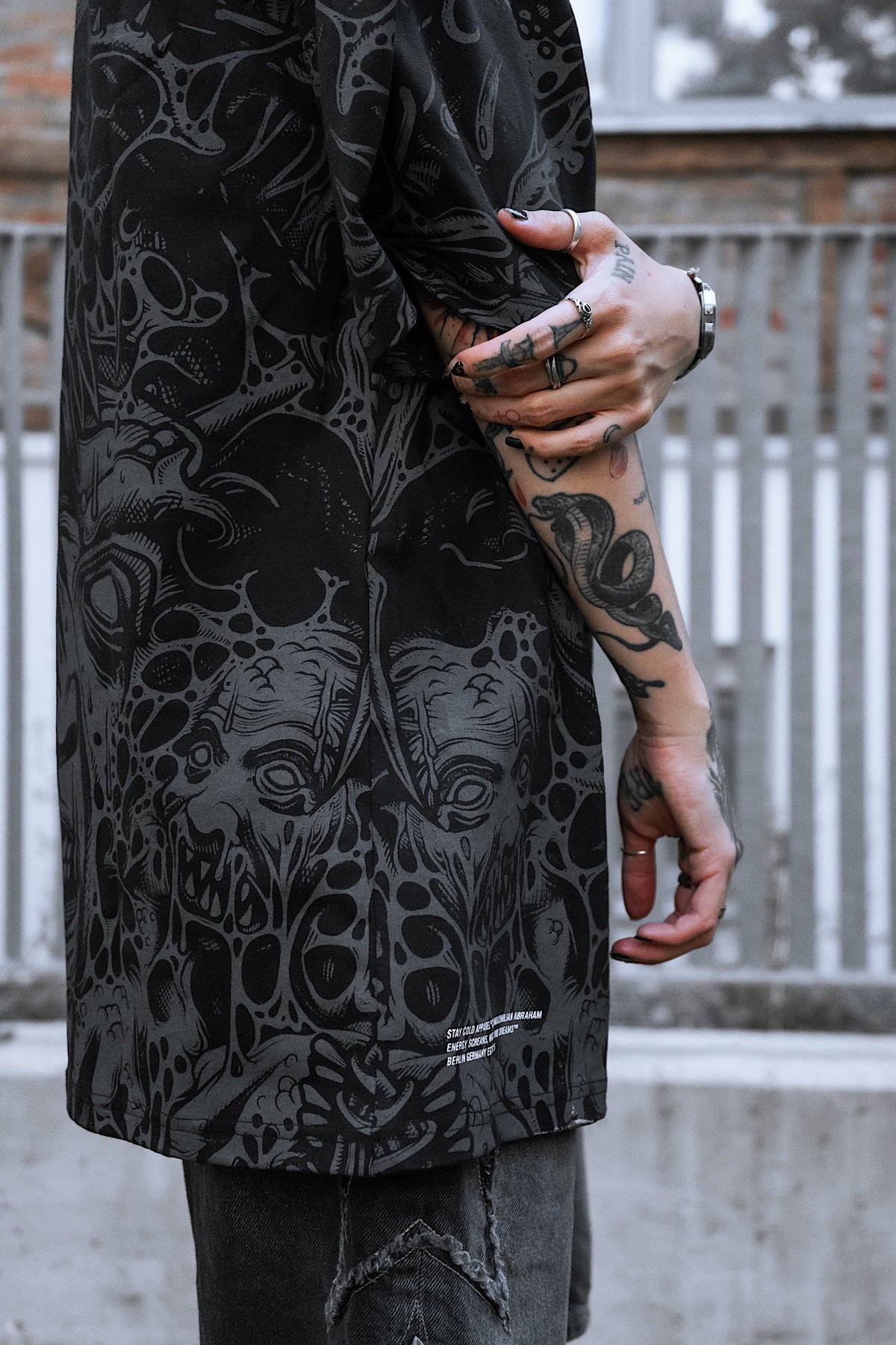 The Hollow Blaze (Allover) - Oversized T-Shirt (200GSM)