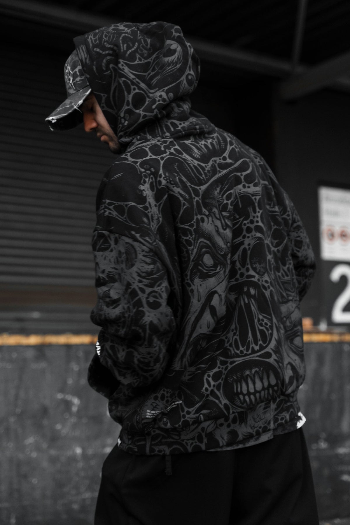 The Hollow Blaze (Allover) - Oversized Hoodie (350GSM)