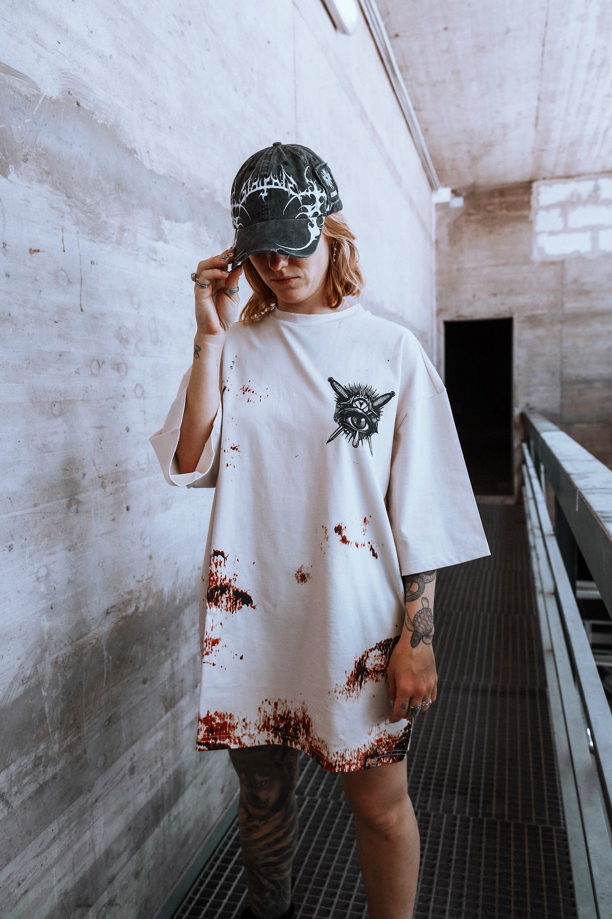 Think Twice - Oversized T-Shirt (Rusty Bleached) 200GSM