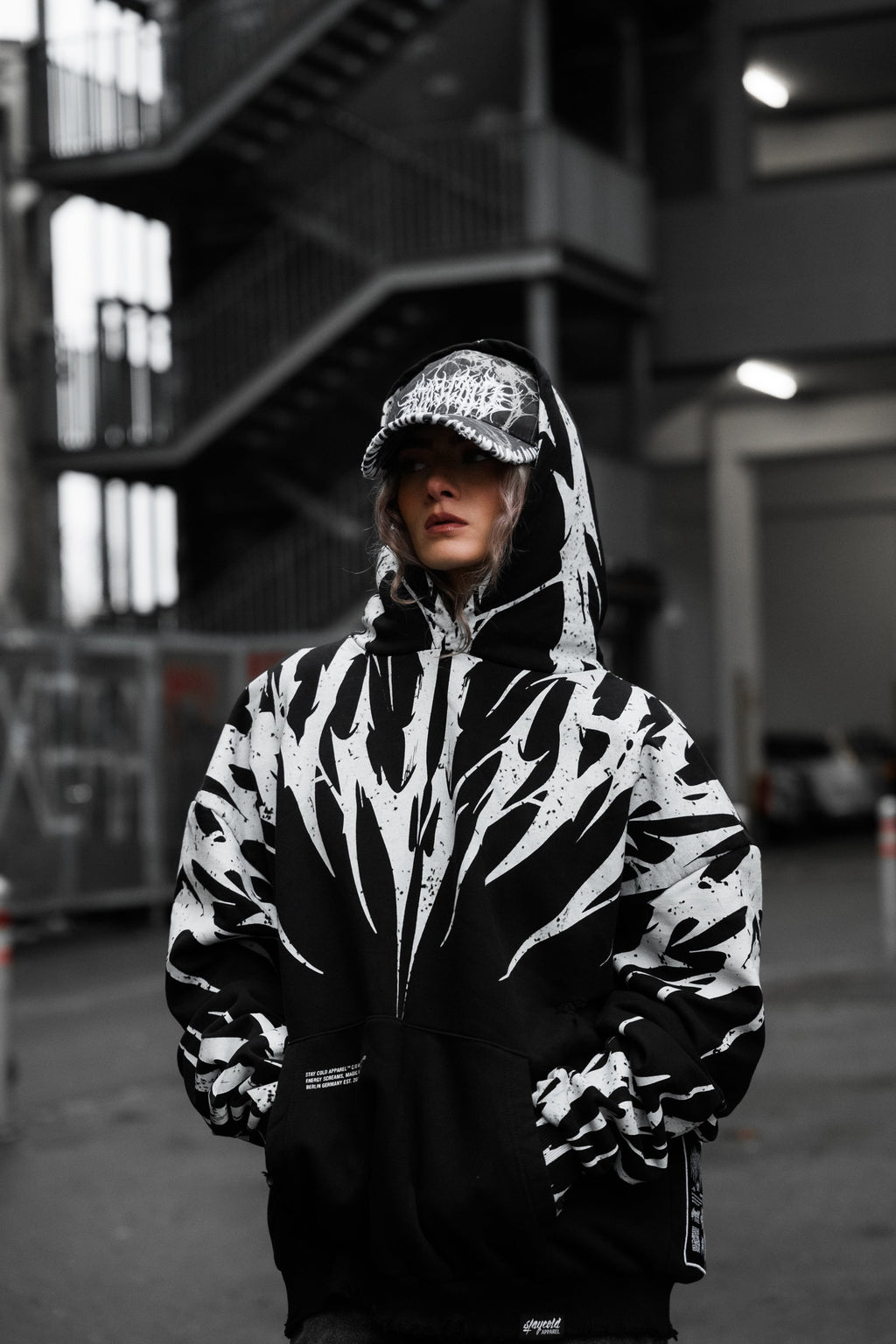 Thornbreaker (Black) - Heavy Oversized Hoodie (400GSM)