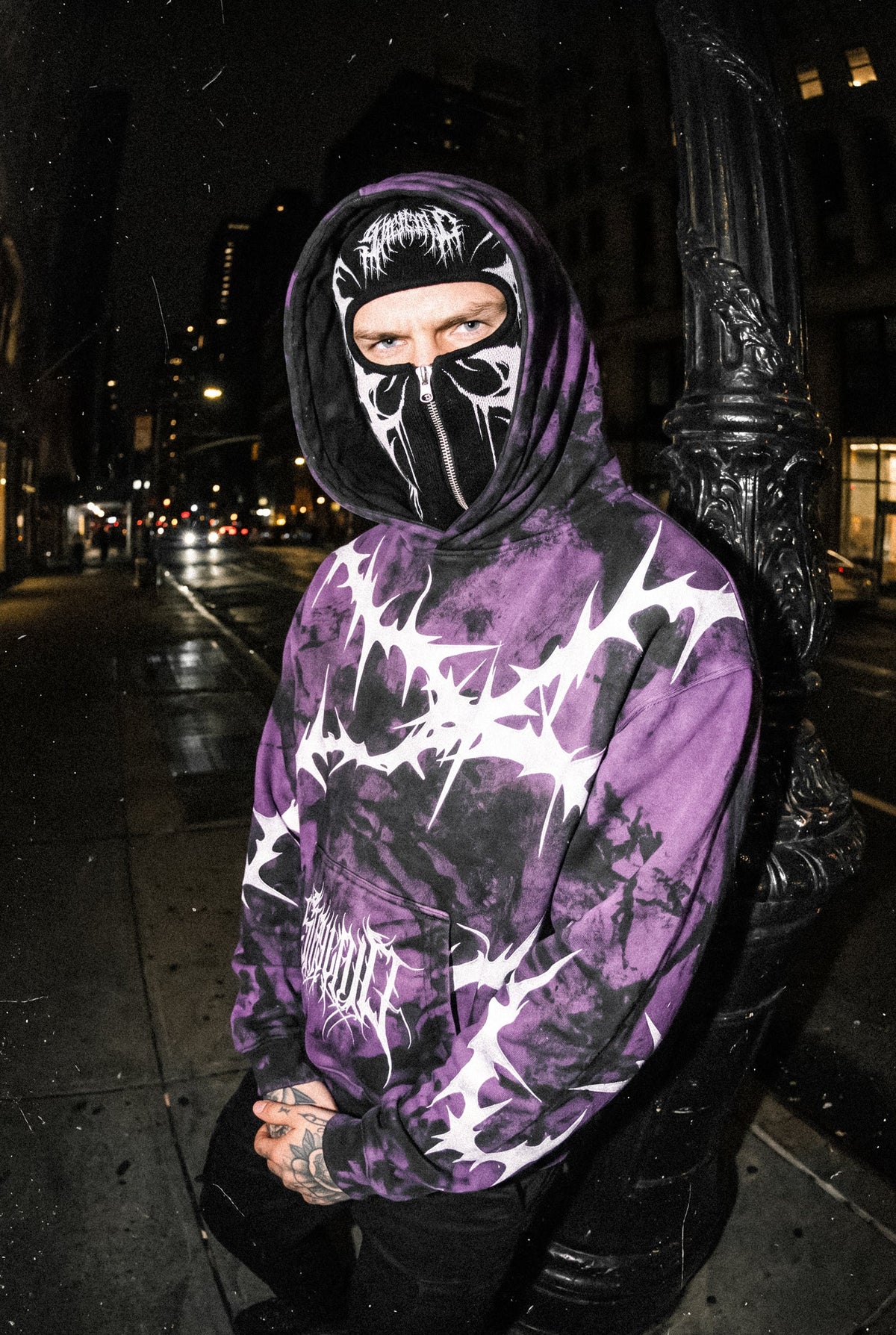 Thornwave (Purple) - Heavy Oversized Hoodie (400GSM)