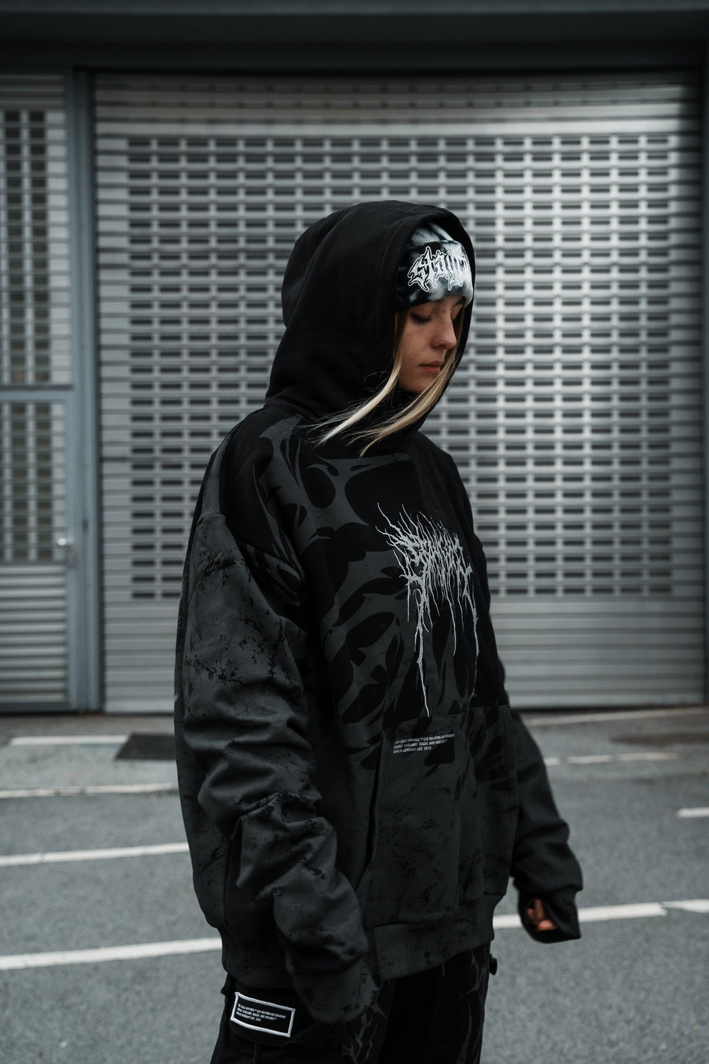 Trinity (Black) - Oversized Hoodie (350GSM)