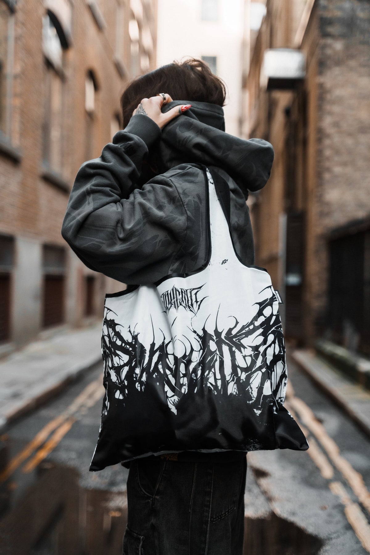 Veins Turn To Dust (Half Half) - Tote Bag