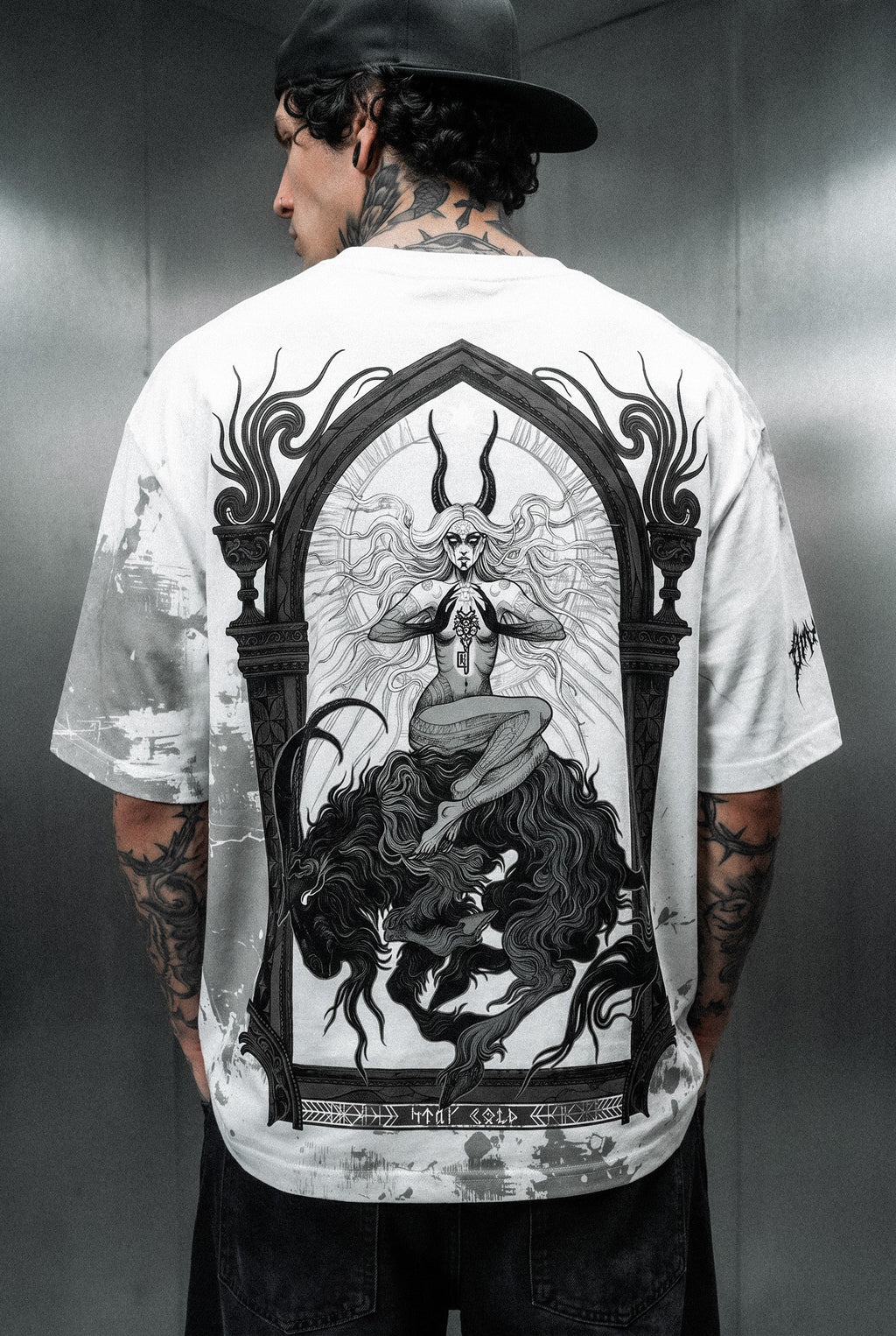 Witchy Hour (White) - Oversized T-Shirt (200GSM)