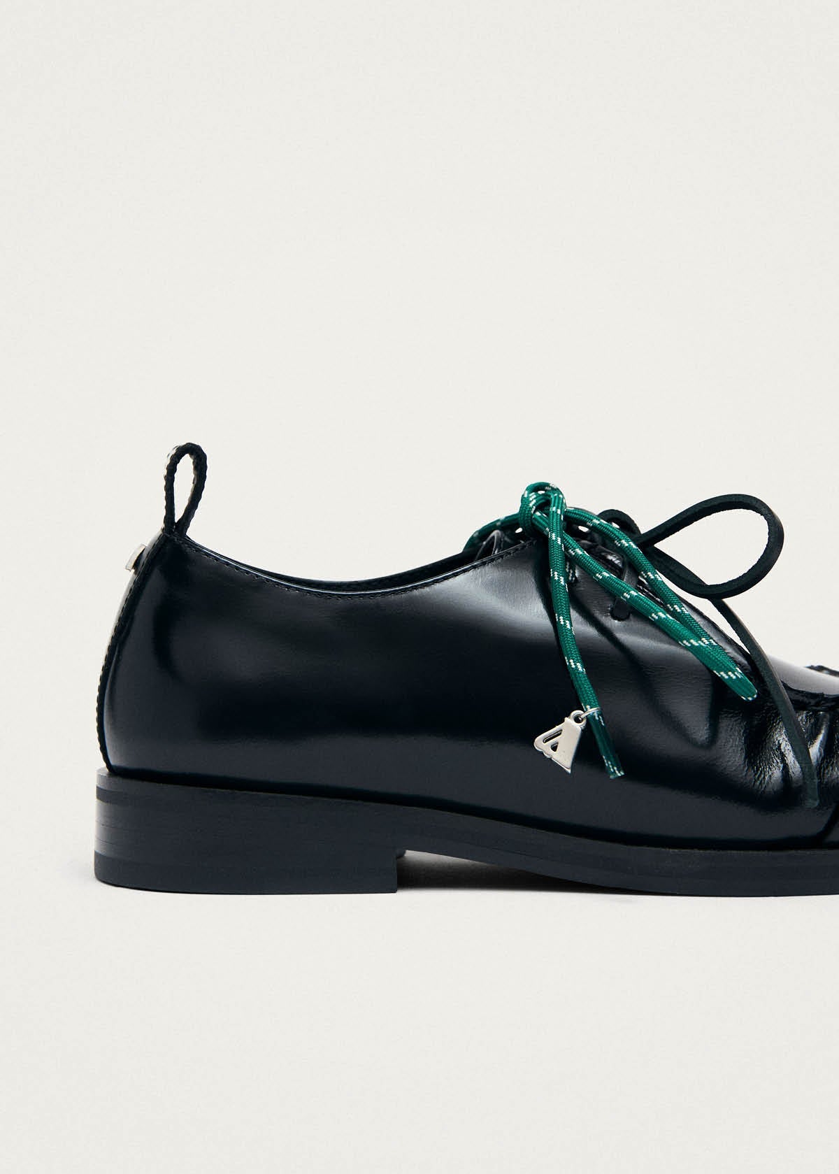 Dani Black Leather Oxfords