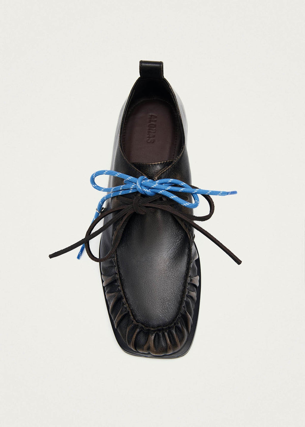 Dani Vintage Effect Brown Leather Oxfords
