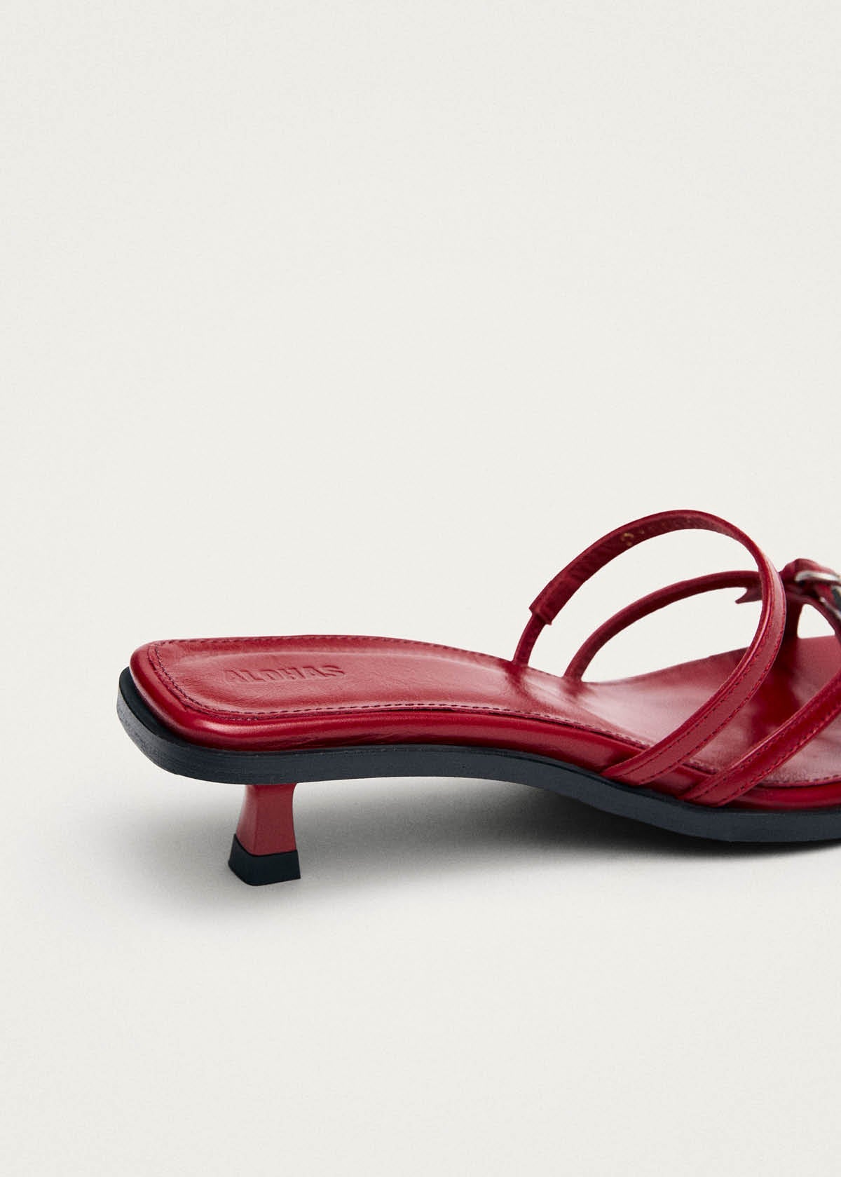 Liko Rift Red Leather Sandals