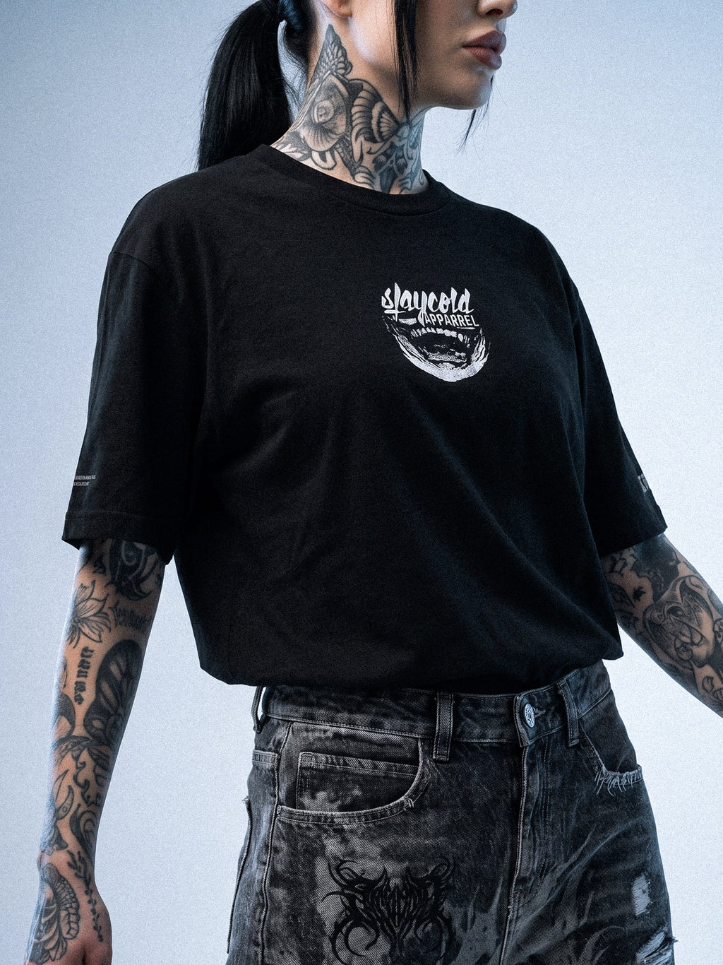 Frostgrin (Black) - Regular T-Shirt (200GSM)