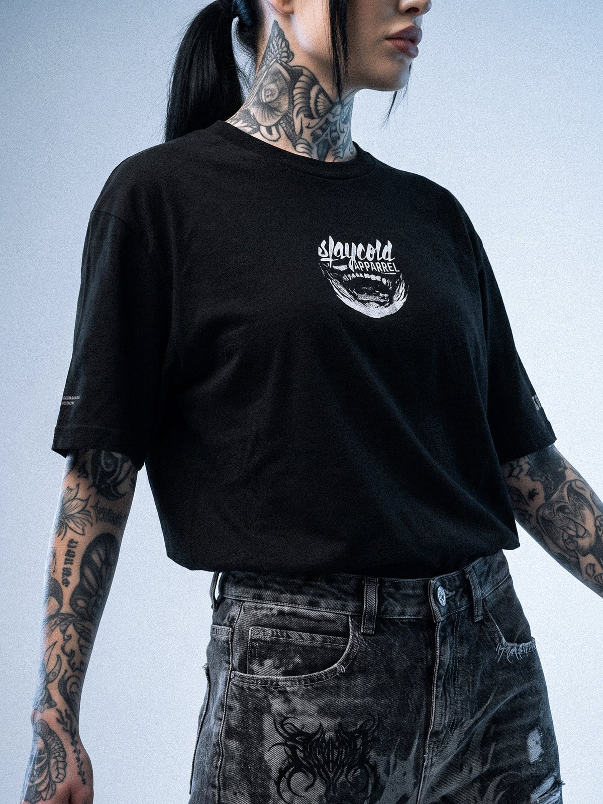 Frostgrin (Black) - Regular T-Shirt (200GSM)