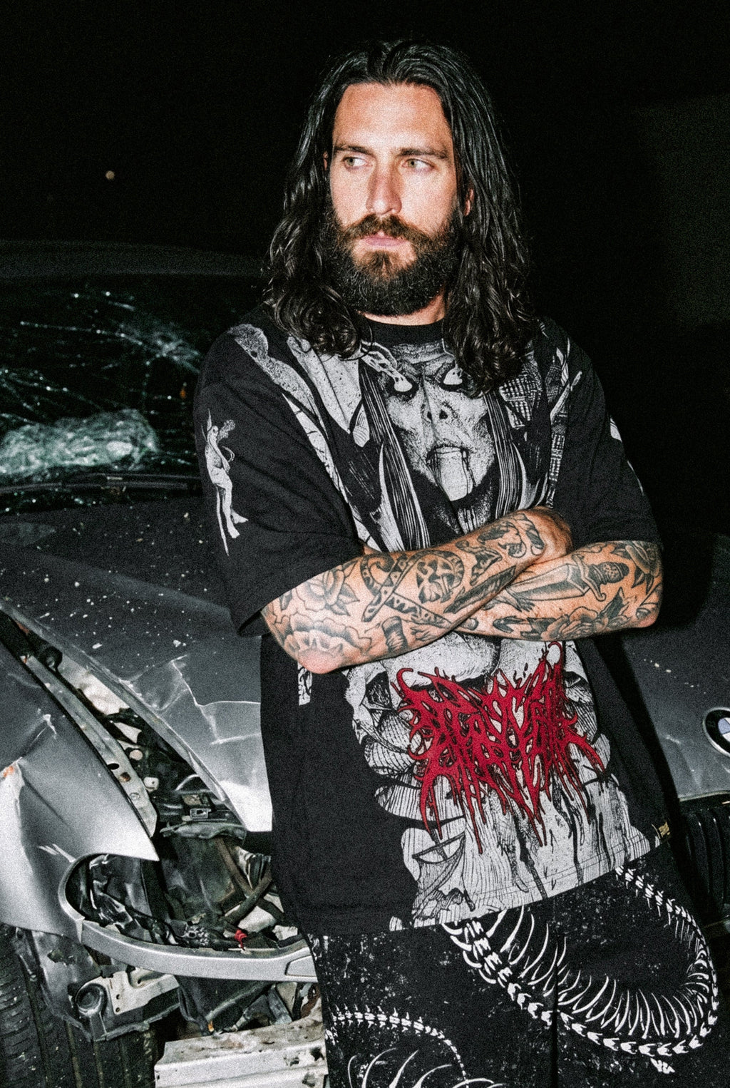 Vlad The Impaler (Black) - Oversized T-Shirt (200GSM)