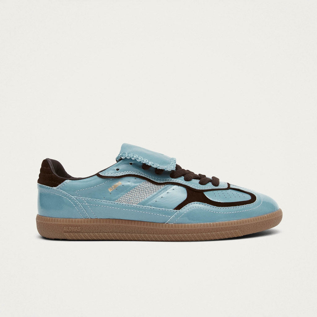 Tb.490 Club Grey Blue Patent Leather Sneakers